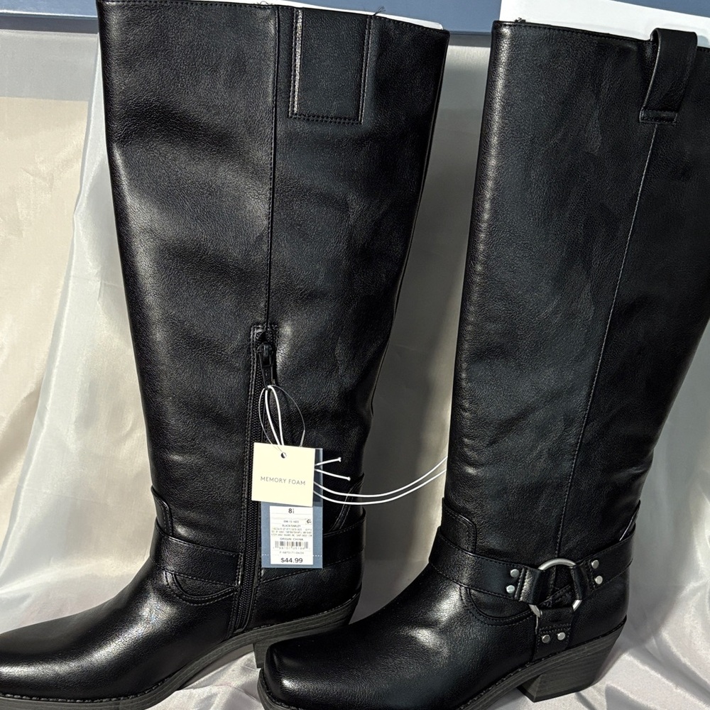 Universal Thread Black Heeled Boots